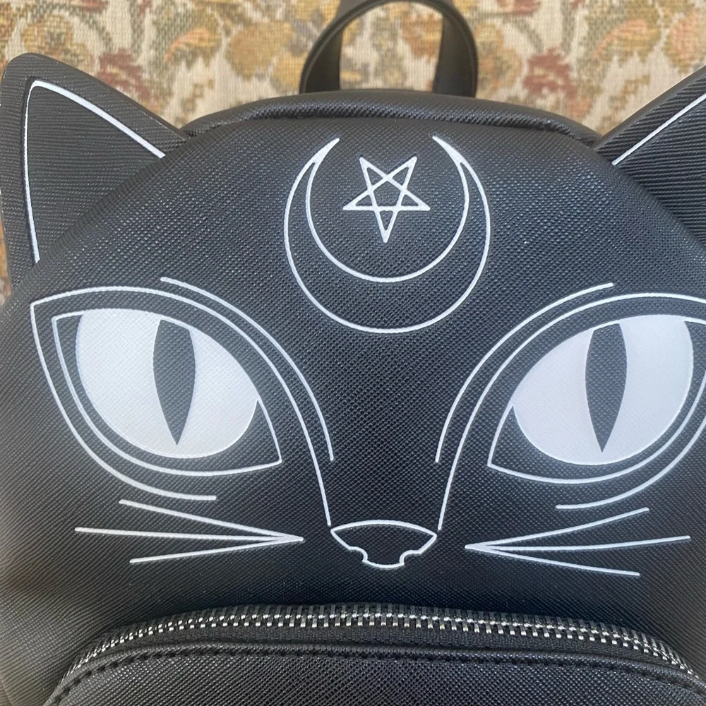 Mad Engine Black‎ Cat Witch Backpack Halloween Witchy Spooky Costume